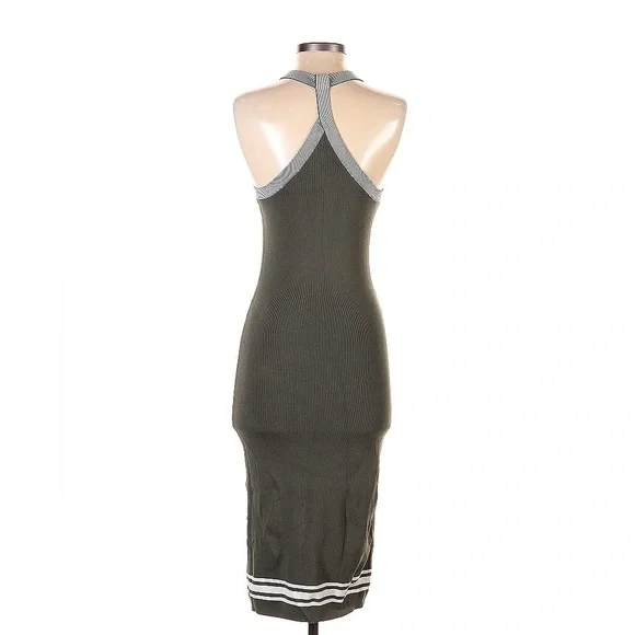 Mango Green and White Racerback Maxi Dress - Picture 4 of 4